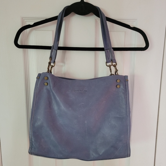 American Leather Co. Bags American Leather Co Blue Shoulder Purse